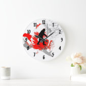 Gone Squatchin Große Wanduhr (Zuhause)