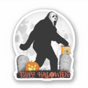 Gone Squatchin' Halloween Aufkleber