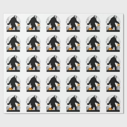 Gone Squatchin'' - Halloween Squatchin' Geschenkpapier (Flach)