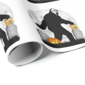 Gone Squatchin'' - Halloween Squatchin' Geschenkpapier (Rolleneckpunkt)