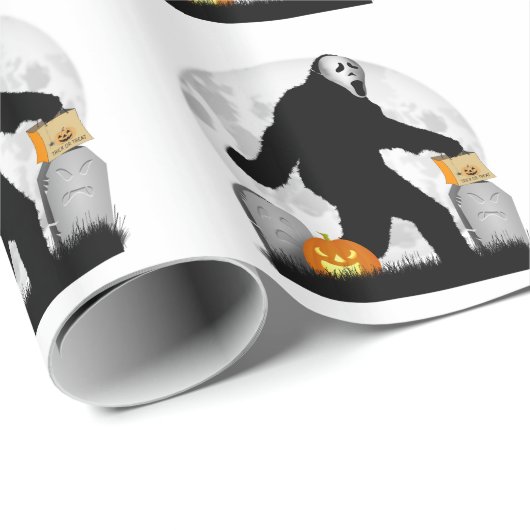 Gone Squatchin'' - Halloween Squatchin' Geschenkpapier (Rolleneckpunkt)