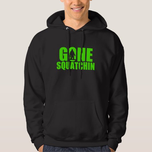 Gone Squatchin Hoodie Green (Vorderseite)