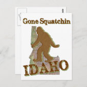 Gone Squatchin - Idaho Postkarte (Vorne/Hinten)