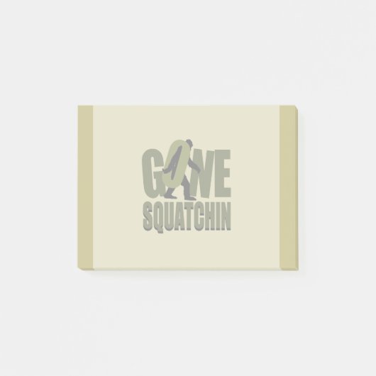 Gone Squatchin Kaki Anpassen Post-it Klebezettel (Vorderseite)