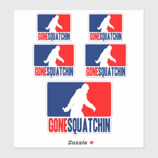 Gone Squatchin League Aufkleber (Blatt)