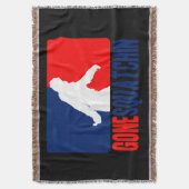 Gone Squatchin League Style Decke (Vorderseite Vertikal)