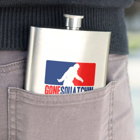 Gone Squatchin League Style Flachmann (Beispiel)