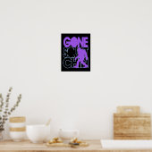 Gone Squatchin - lila und blau Poster (Küche)