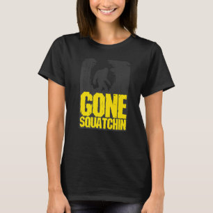 Gone Squatchin Nerd Geek Graphic 1 T-Shirt