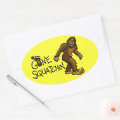 Gone Squatchin Ovaler Aufkleber (Umschlag)
