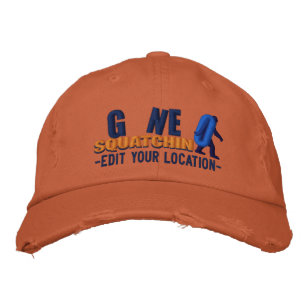GONE SQUATCHIN Personalisieren Sie die Position Ca Bestickte Baseballkappe