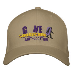GONE SQUATCHIN Personalisieren Sie es! Position Bestickte Kappe