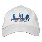 GONE SQUATCHIN Personalize it Location Cap Bestickte Kappe (Vorderseite)