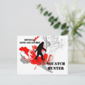 Gone Squatchin Postkarte (Stehend Vorderseite)