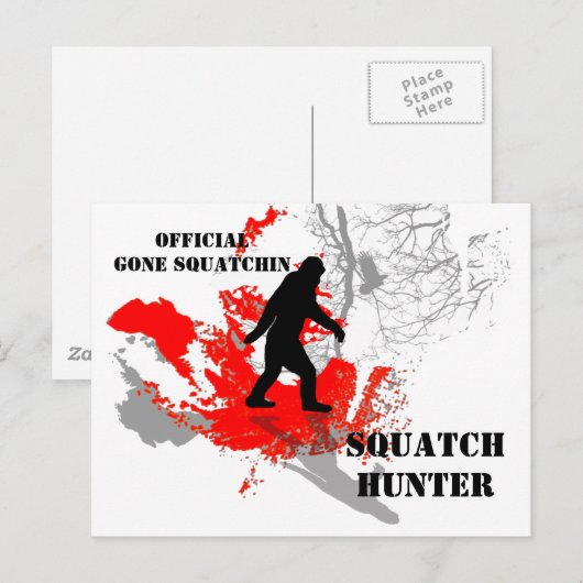 Gone Squatchin Postkarte (Vorne/Hinten)