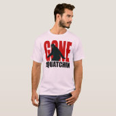 Gone Squatchin (rot und schwarz) T-Shirt (Vorne ganz)
