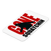 Gone Squatchin - Schwarz und Rot Magnet (Linke Seite)