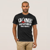 Gone Squatchin *Schwarzer Squatch* T-Shirt (Vorne ganz)