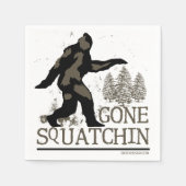Gone Squatchin Serviette (Vorderseite)