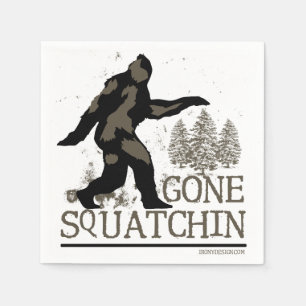 Gone Squatchin Serviette