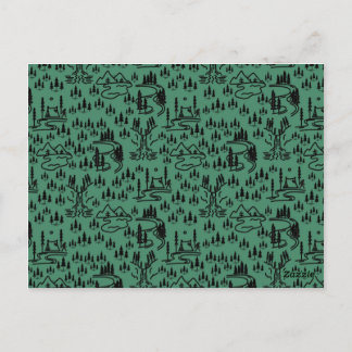 Gone Squatchin Sign Postkarte