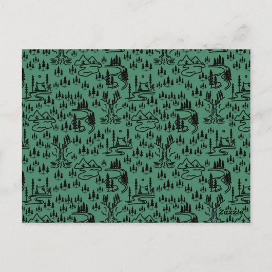 Gone Squatchin Sign Postkarte (Rückseite)