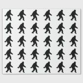 Gone Squatchin - Squatch-Silhouette Geschenkpapier (Flach)