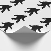 Gone Squatchin - Squatch-Silhouette Geschenkpapier (Ecke)