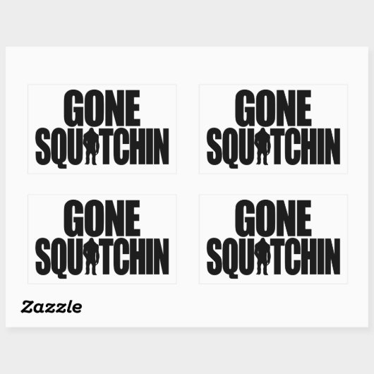 Gone Squatchin Sticker (Blatt)