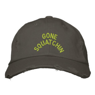 Gone Squatchin Stickerei Bestickte Kappe