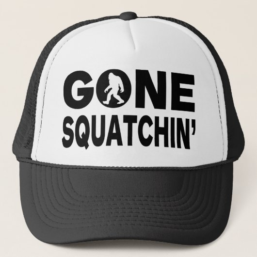 Gone Squatchin' Trucker-Mütze Truckerkappe (Vorderseite)