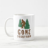 Gone Squatchin (Vintag) Kaffeetasse (Links)