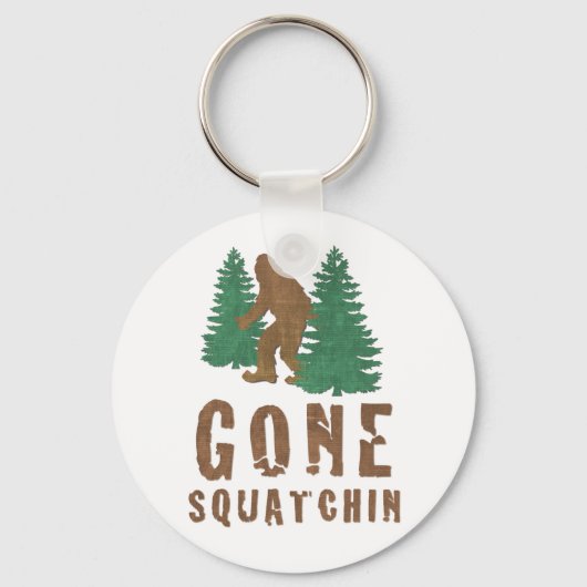 Gone Squatchin (Vintag) Schlüsselanhänger (Vorderseite)