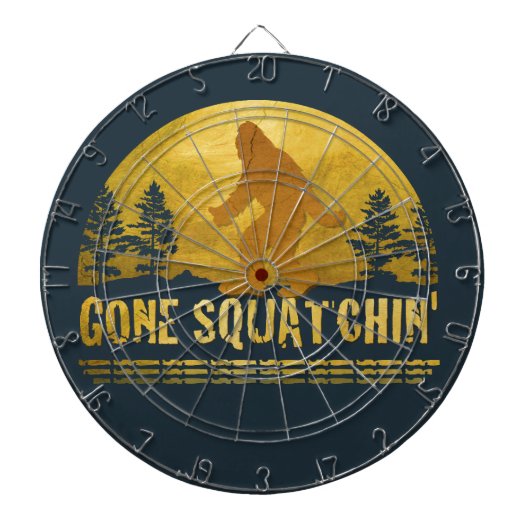 Gone Squatchin' (Vintager Sonnenuntergang) Dartscheibe (vorne)
