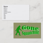 Gone Squatchin Visitenkarte (Vorne/Hinten)