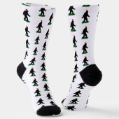 Gone Squatchin Weihnachten Socken (Gewinkelt)