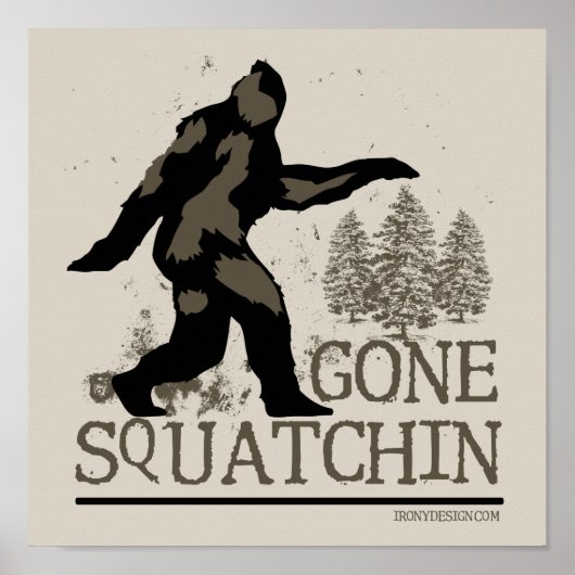 Gone Squatting Design Poster (Vorne)