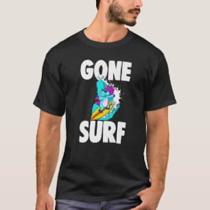 Gone Surfer Unicorn Liebe Tier 1 T-Shirt