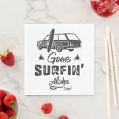 Gone Surfing Aloha Time Serviette (Beispiel)