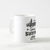Gone Surfing Aloha Zeit Kaffeetasse (Vorderseite Links)