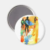 Gone Surfing v.2 Magnet (Vorderseite/Rückseite)