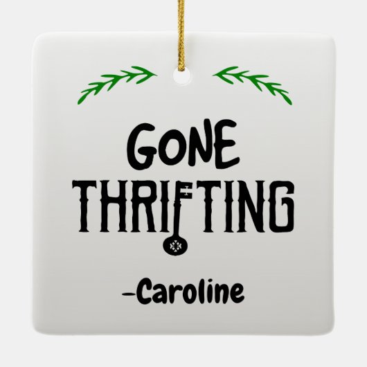 Gone Thrifting Keramikornament (Rückseite)