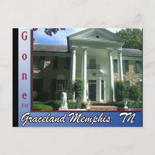Gone to Graceland Memphis, TN Postcard Postkarte (Vorderseite)