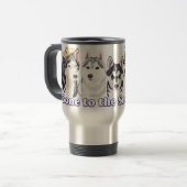 Gone to Snow Hogs Travel Mug Reisebecher (Vorderseite Links)