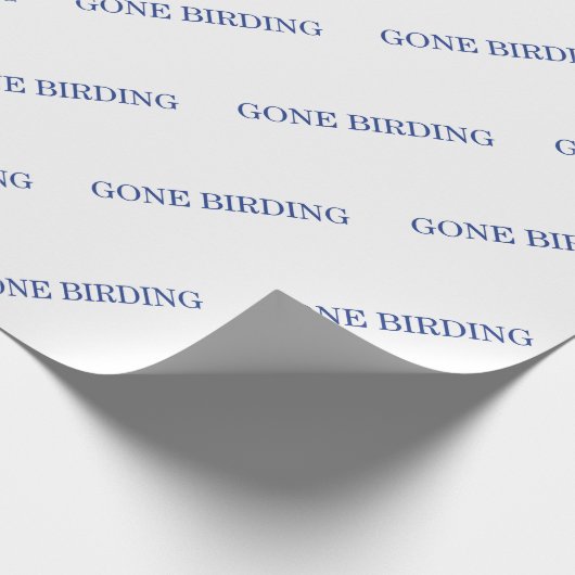 Gone Vogelbeobachtung Geschenkpapier (Ecke)
