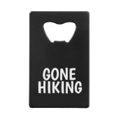 Gone Wandern Geldbeutel Flaschenöffner (Rückseite)