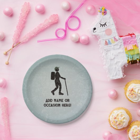 Gone Wandern - Schuster auf einem Abenteuer - Dein Pappteller (Party)