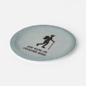 Gone Wandern - Schuster auf einem Abenteuer - Dein Pappteller (Schrägansicht)