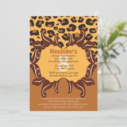 Gone Wild Einladung (Stehend Vorderseite)