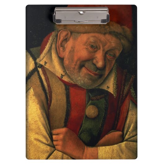 Gonella, der Ferrara-Gerichtsspaßvogel, c.1445 Klemmbrett (Vorderseite)